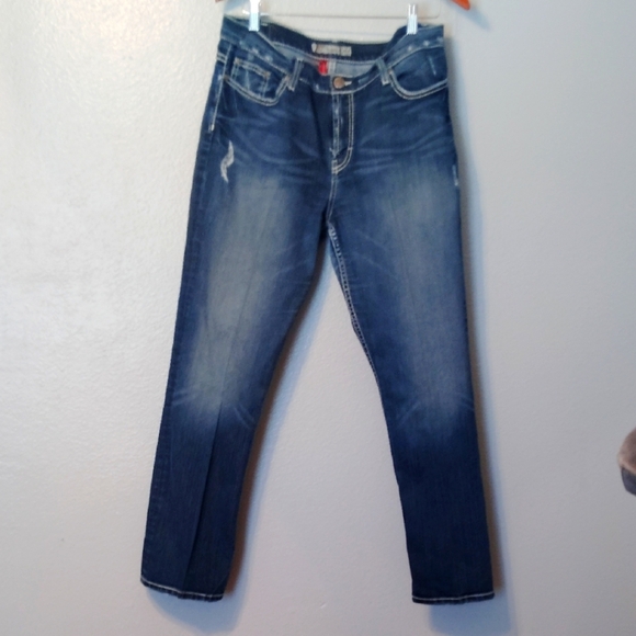 BKE Drew Denim Distressed Jeans Sequins - Picture 1 of 12